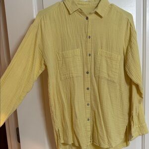 Sunny Yellow Women's Button Down Shirt
